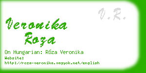 veronika roza business card